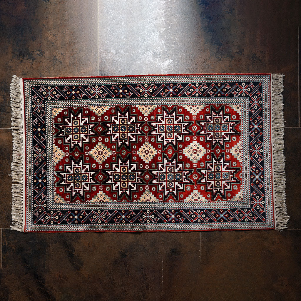 "Zeyve" silk carpet